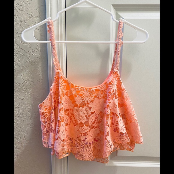 Charlotte Russe lace crop top